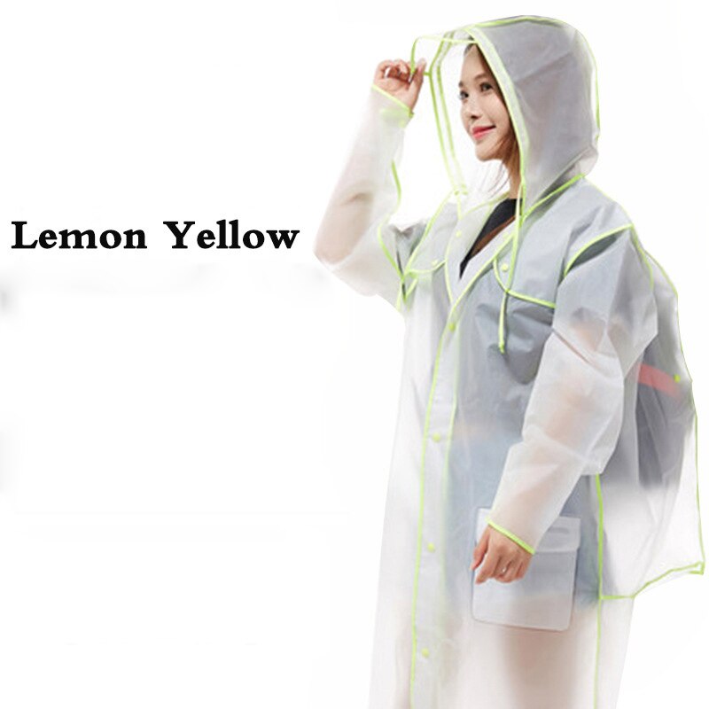 Trench-Coat Long Transparent surdimensionné pour Moto, imperméable, pour femmes et hommes: Lemom Green / XL