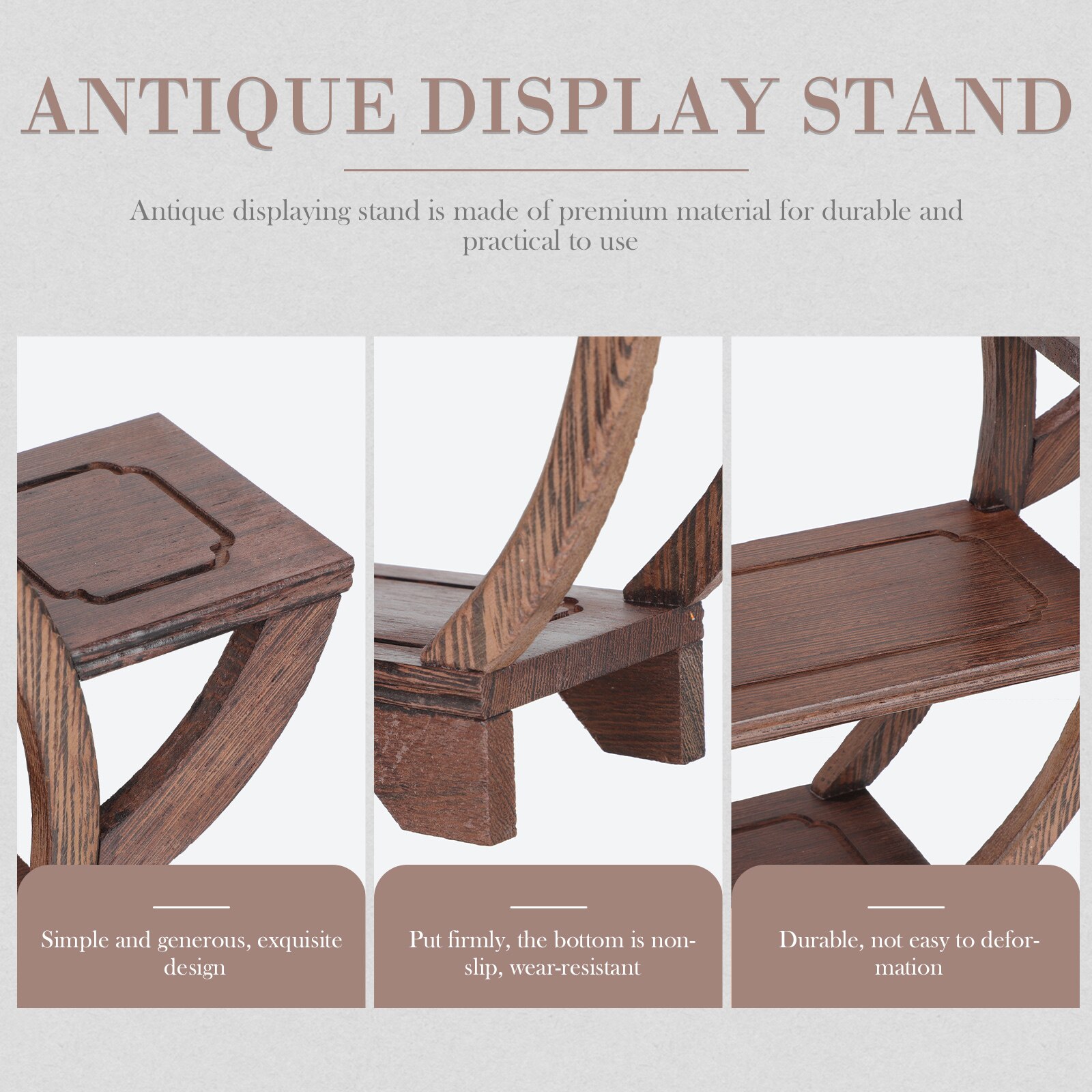 Antique Display Stand Craft Displaying Frame Novel Wooden Antique Storage Rack