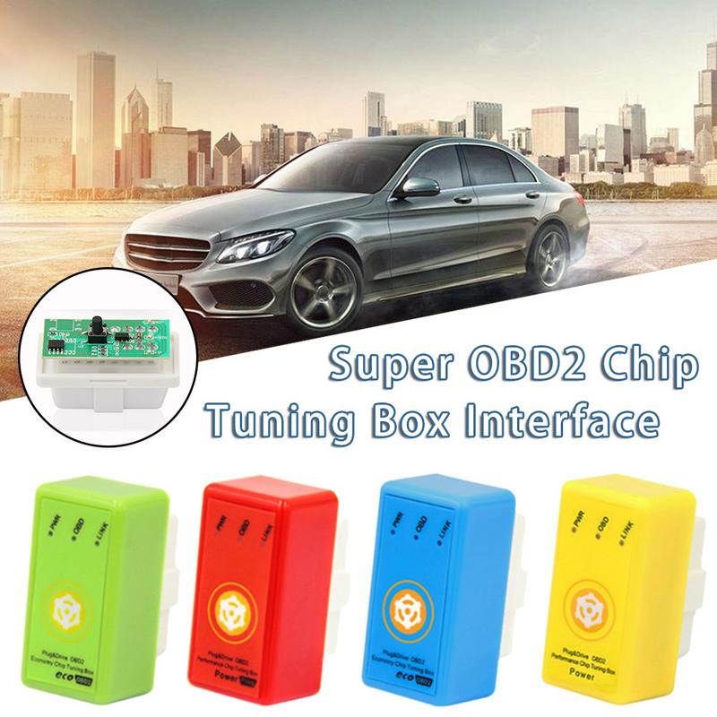 1Pc Brandstof Economizer Plug En Drive Super OBD2 Prestaties Chip Tuning Box Auto Diagnostic Tool Voor Benzine Auto 'S