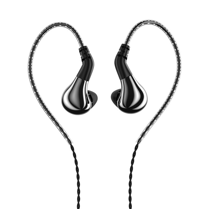 BLON BL-03 bl03 10mm Carbon Diaphragm Dynamic Driver In Ear Earphone HIFI DJ Running Sport Earphone Earbud Detachable 2PIN Cable: Silver  no mic