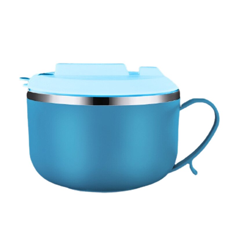 304 Stainless Steel 1050ML Lunch Box With Lid Lunch Bag Noodle Bowl Large Capacity Fast Food Cup Anti-scalding Lunch Bowl: 02