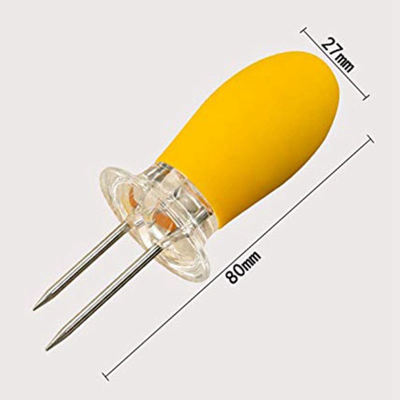 20 sztuk ze stali nierdzewnej uchwyty na kukurydzę robić kukurydza w kolbie blokujące widły robić kukurydzy dla domowe gotowanie i sprzętem robić grillowania uchwyt kukurydzy