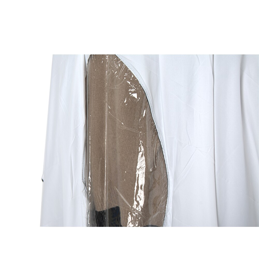 White Waterproof Salon Cape Anti Dust Barber Hair Cutting Wrap With PVC Window Hairdressing Gown Cap For Hairstyle