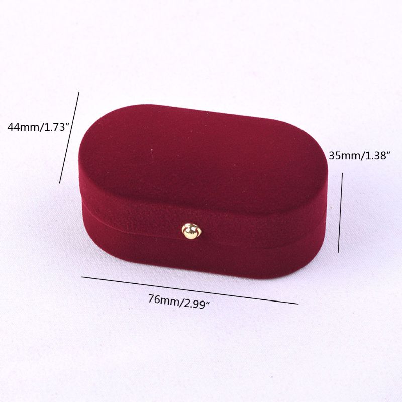 Caja de anillos doble portátil para mujer, expositor de joyas, soporte de , organizador de anillos de compromiso de boda, 1 ud.