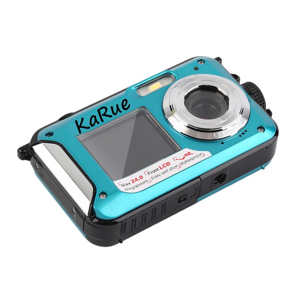 24MP Waterproof Digital Camera 2.7 Inch Capacitive Screens 1.8 Inch 1080P CMOS 16x Digital Zoom Camera Camcorder