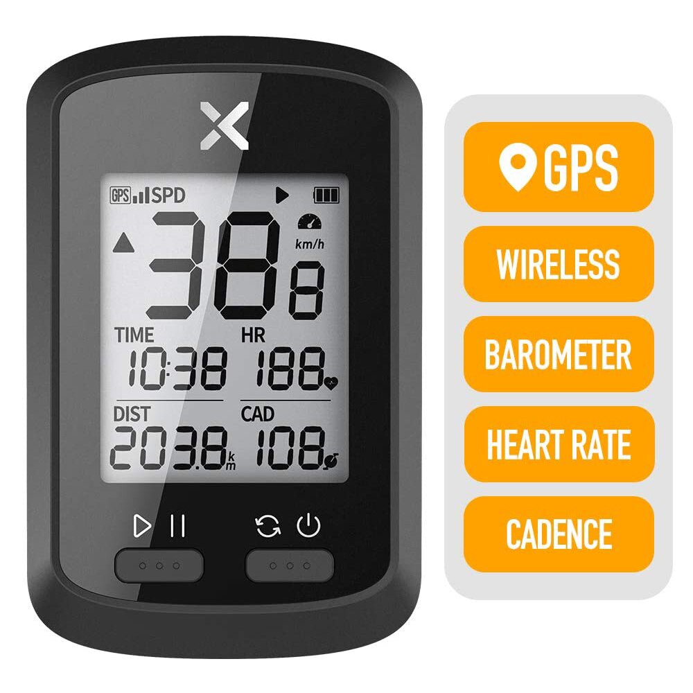 Smart GPS Cycling Computer Wireless Bike Computer Digital Speedometer IPX7 Accurate Bike Computer with Protective Cover