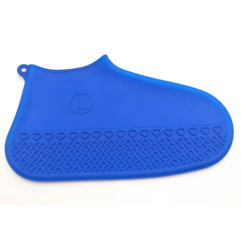 Waterdichte overschoenen voor fietsen, herbruikbare siliconen latex schoenen, elastische overschoenen ter bescherming van schoenen, accessoires, stofhoezen: Blauw / S