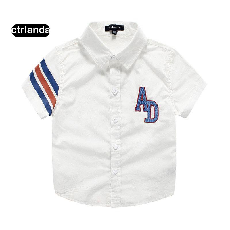 Long Sleeve White Baby Shirts Baby Boy Cotton Oxford Shirt Teenager Spring Boy Clothes Classic Tops Shirts Toddler Boy