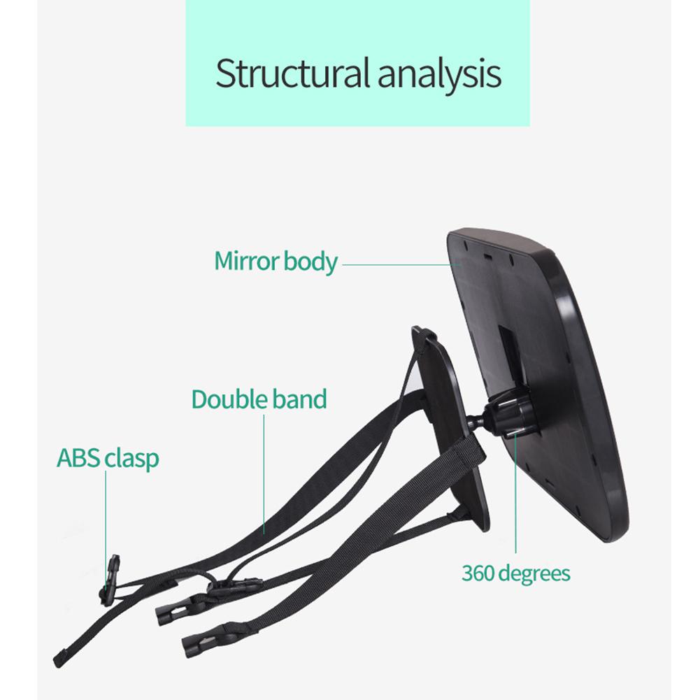 Kuulee 360 Graden Verstelbare Baby Auto Spiegel Terug Rij Auto Mirro Houden een Oog op Baby