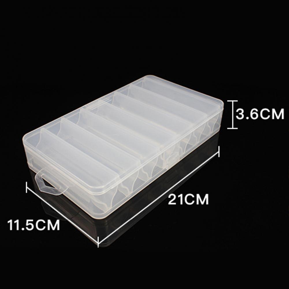 Fishing Tackle Box Double Sided 14 Compartments Sturdy Transparent Hard Plastic Lure Container for Lure fishing tackle box