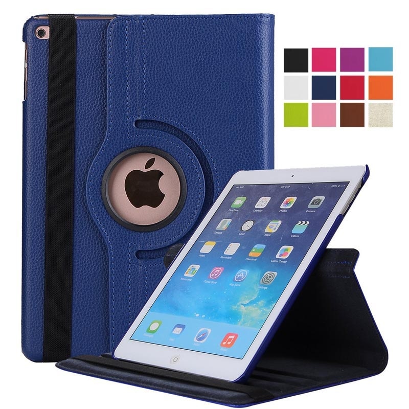 Für iPad Air 2 Fall Modell A1566 A1567 Tablet Abdeckung 360 Grad PU Leder für Coque iPad Air 1 smart Auto Schlaf Wake Up