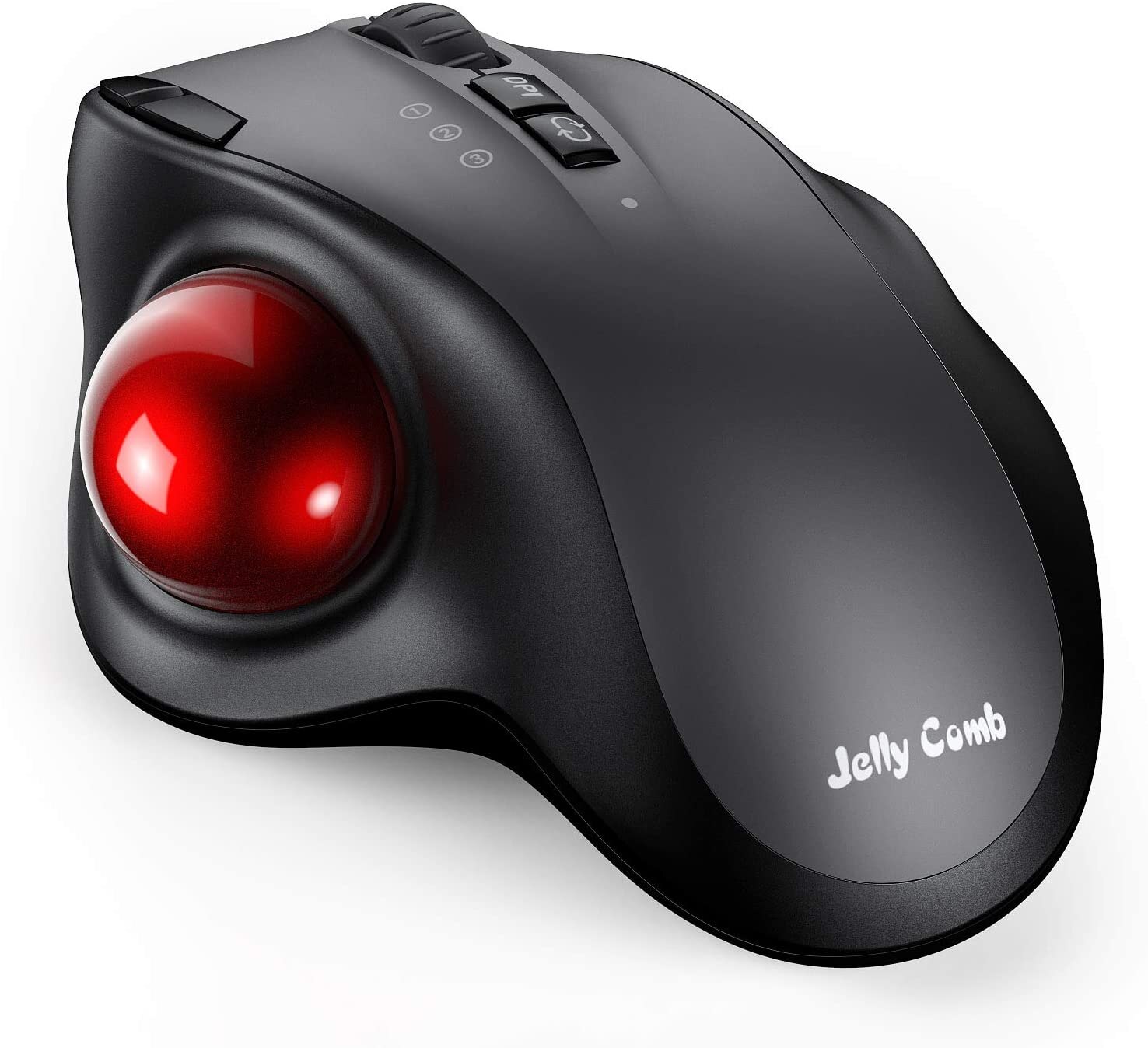 Ratón Trackball de 2400DPI, ratón recargable por Bluetooth de 2,4G con funda EVA, Mouse ergonómico Vertical para portátil, iPad, Mackbook: Only Mouse