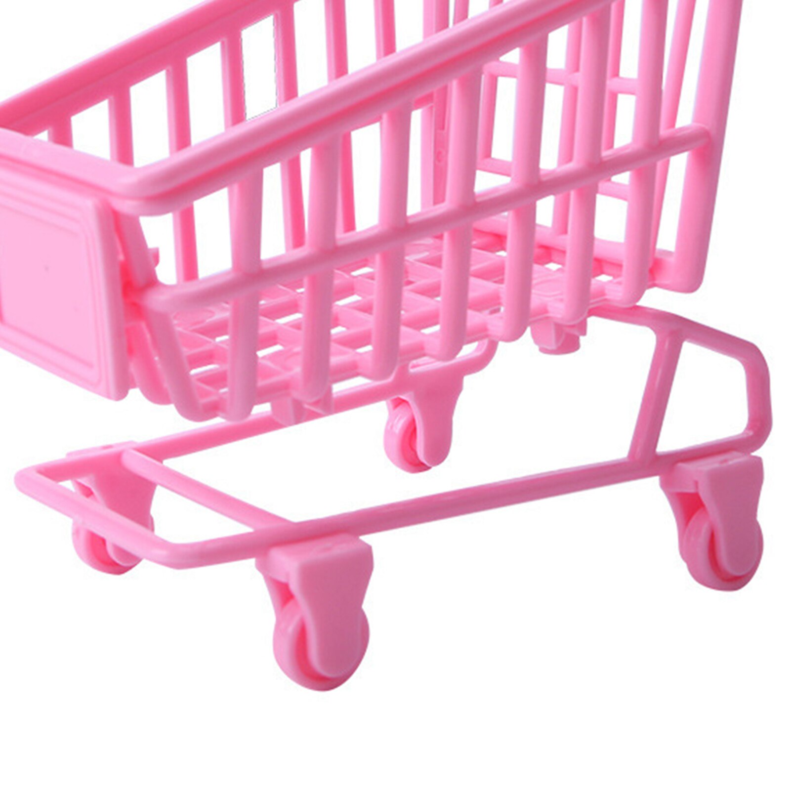 1/12 Dollhouse Mini Realistic Practical Attractive Educational Cute Supermarket Props Shopping Cart Miniature Landscape