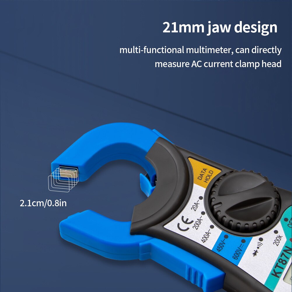 ANENG KT87N Mini Digital Clamp Meters AC/DC Voltage AC Current 600v True RMS Multimeter Capacitance Electrical Megger Tester