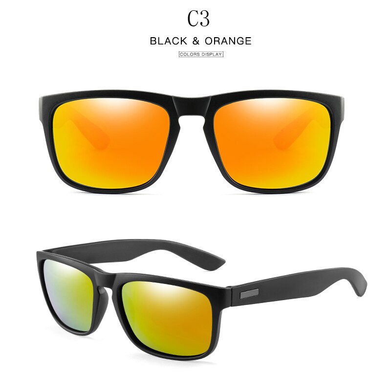 Polaroid Zonnebril Unisex Vierkante Vintage Zonnebril Winddicht Sunglases Gepolariseerde Zonnebril Retro Voor Vrouwen Mannen 11-KPD1908: 11-KPD1908-C3
