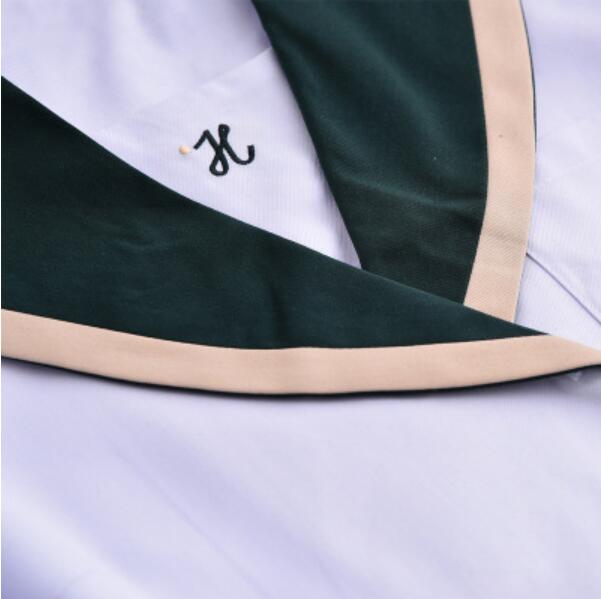 Matrozenpakje Jk Uniform Jpanese Kawaii Prachtige Dubbel-Breasted Borduren Preppy Pak Vest Korte Mouw Top + Plooirok