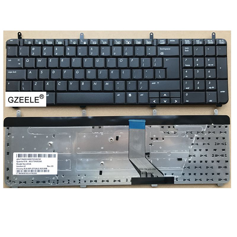 GZEELE English keyboard For HP PAVILION DV7-2000 DV7-2100 DV7-2200 DV7-3000 DV7-3100 dv7t-3000 UK Laptop keyboard