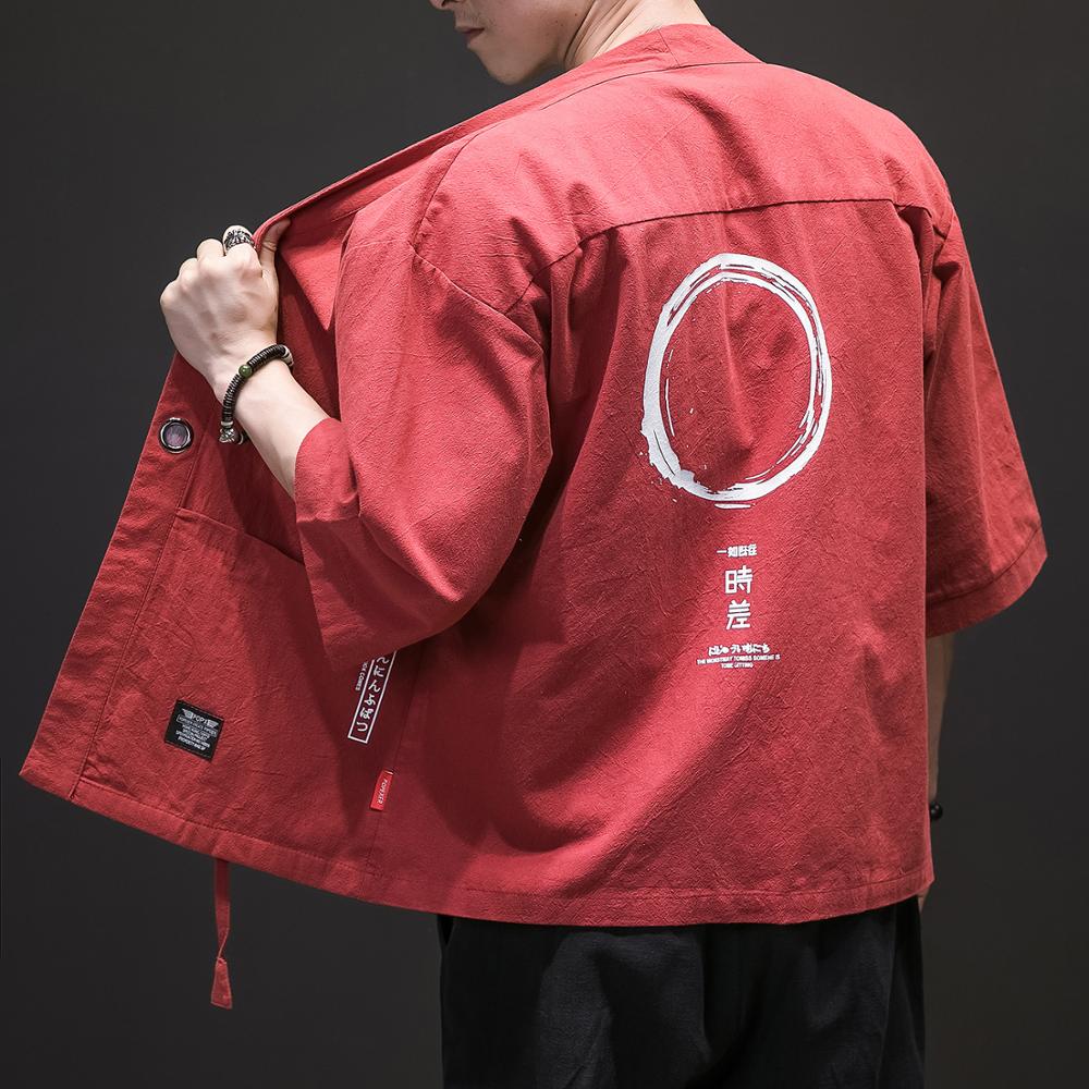 Plus size 5xl kimono cardigan mænd japansk obi mandlig yukata mænds haori japansk samurai tøj traditionelt japansk tøj