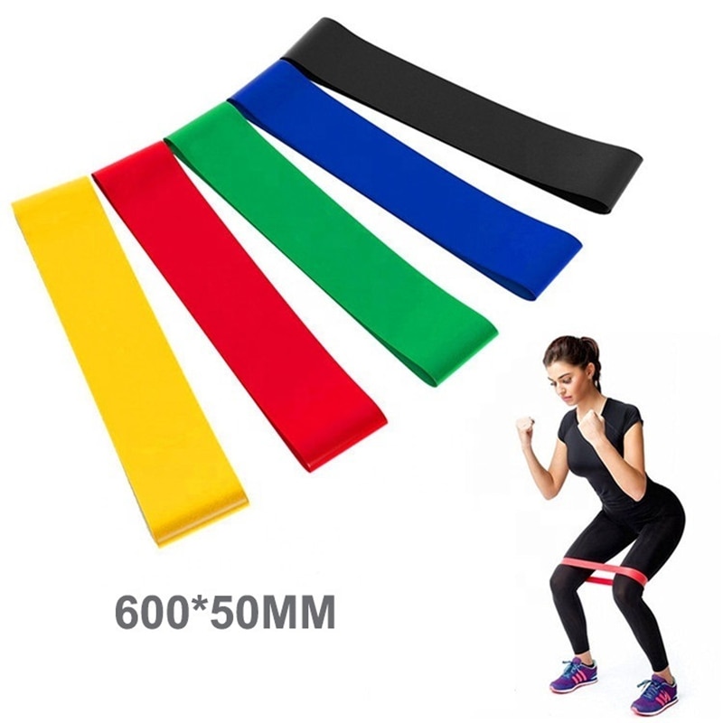 5 farver yoga banda elastikker fitness hofte gummi loops latex modstand bands ligas de resistencia gym træningsudstyr spanien