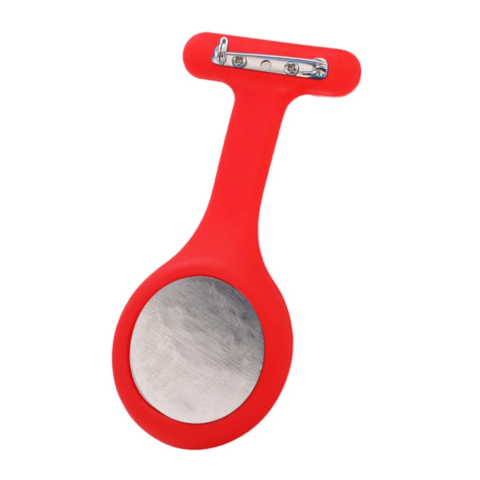 T-shaped Nurse Silicone Watch Multi Functional Silicone Red Clock Stopwatch Casual Nurse Pocket Watch