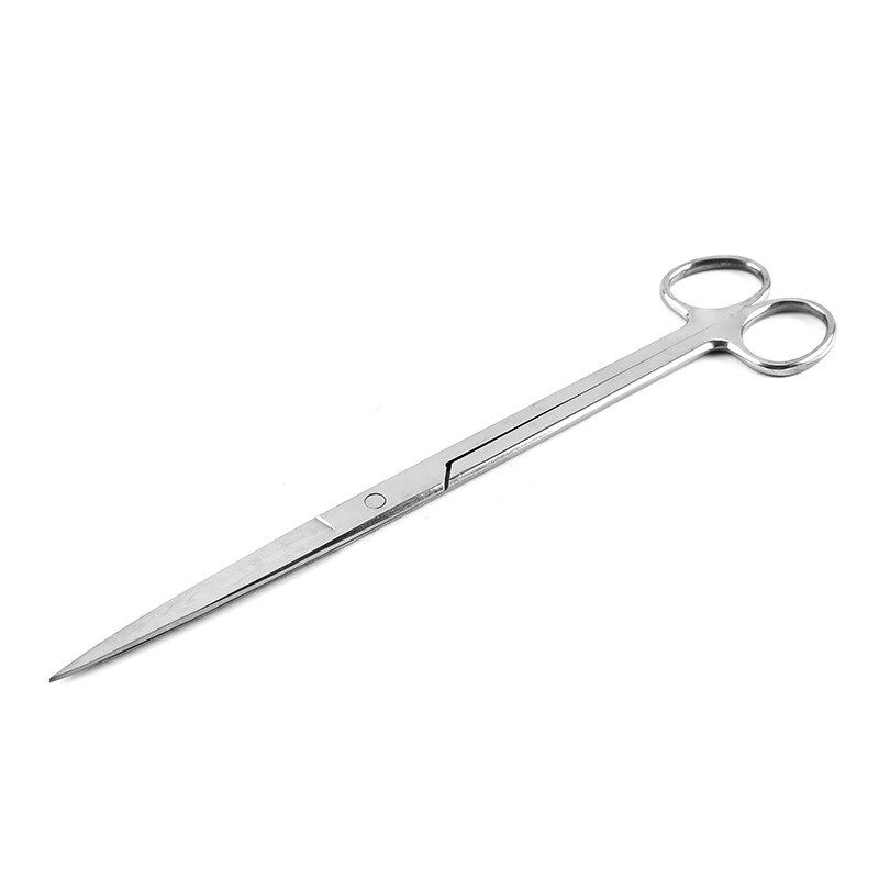 Gerade Gebogen Pinzette Schere Algen Schaber Edelstahl Aquarium Anlage Werkzeuge: 27cm gebogen Tweezer