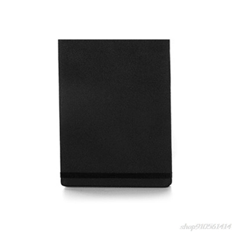 300G/M2 Pu Leather Cover Professionele Aquarel Papier Boek Handgeschilderde Schets Reizen Schilderen N12 20: Black