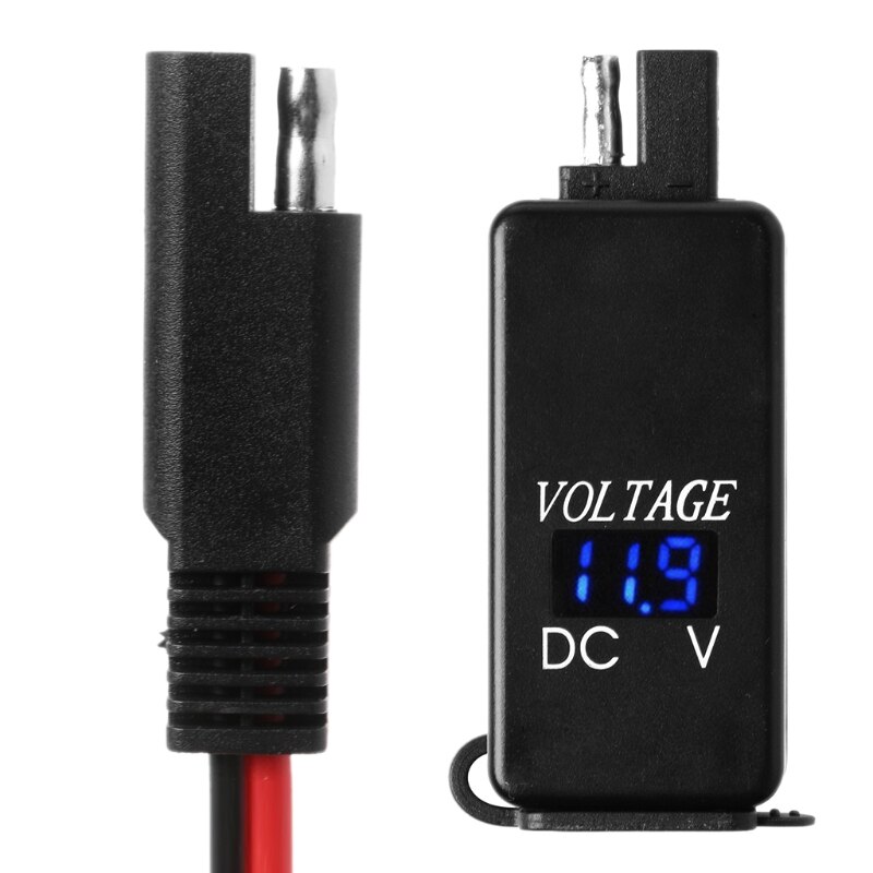 Waterproof 12V Car Motorbike SAE To USB Charger Voltmeter for Cell Phone Tablet