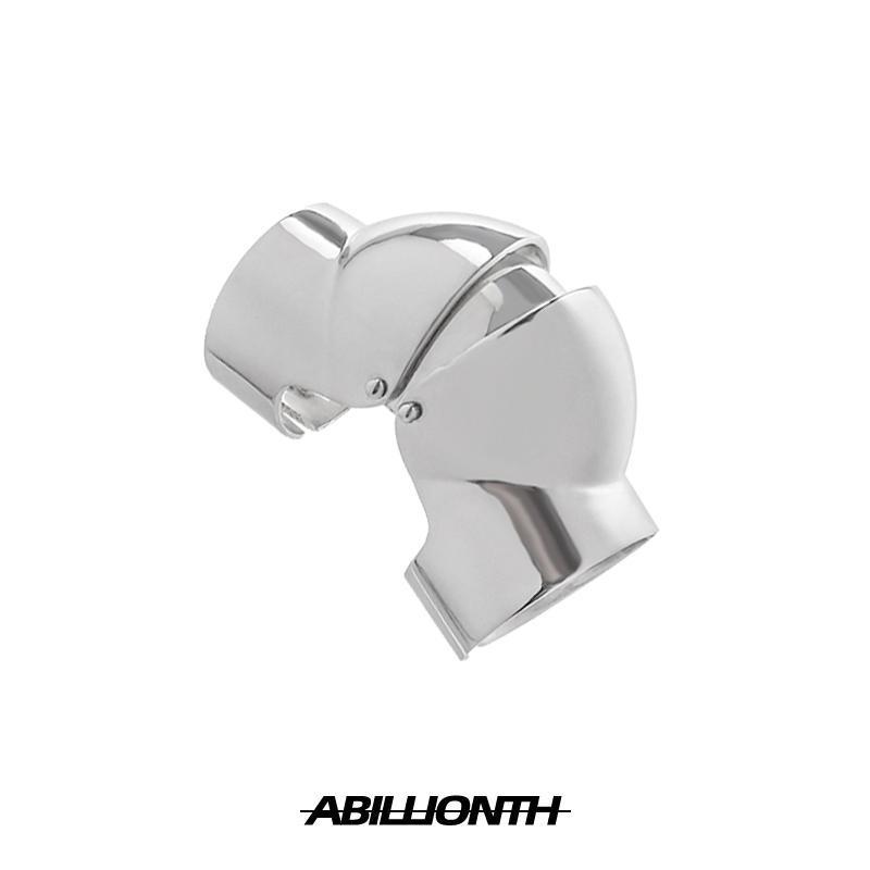 Armor Index Finger Joint Pure Silver Ring , High-end and Adjustable Ring for Men Ins