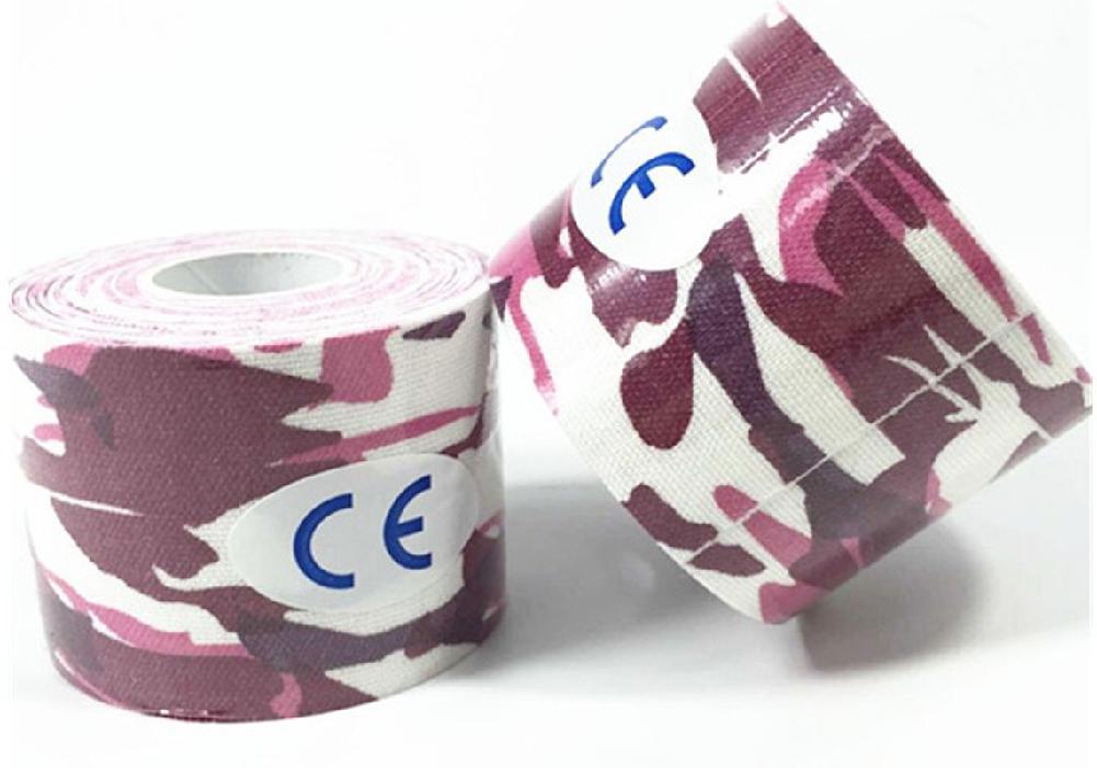 Cotton Elastic Kinesiology Therapeutic Bandage Tape Camouflage Sports Muscle Tapes Elastoplast for Athletes