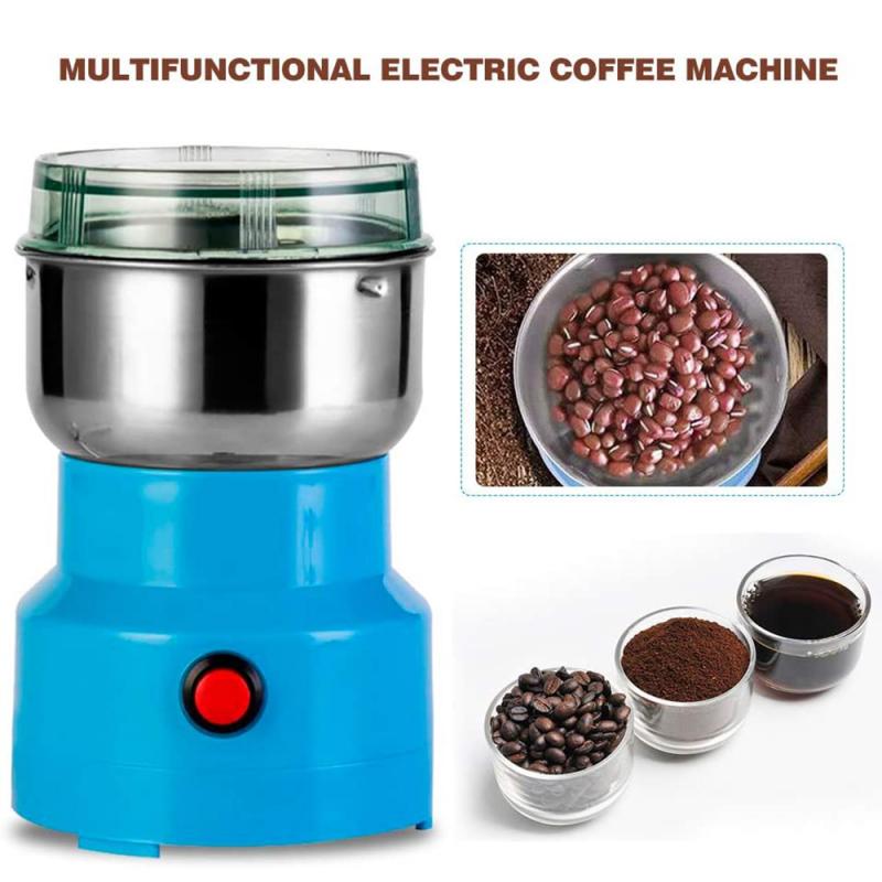 Multifunction Electric Coffee Grinder Smash Machine Spice Herb Grinding Cereals Grain Coffee Beans Kitchen Tools Upgrade