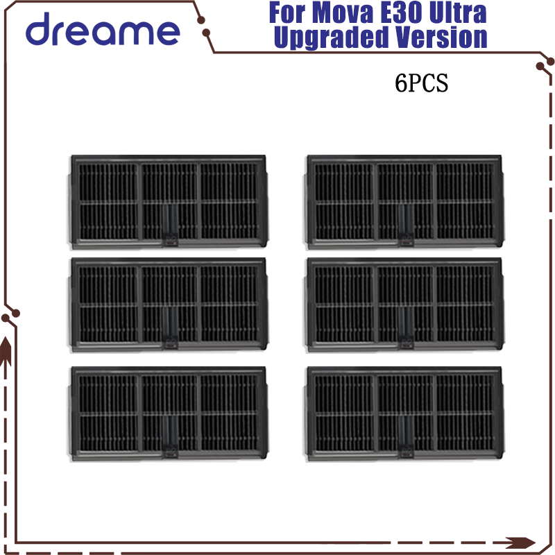 Dreame Mova E30 Ultra / Trouver E30 Ultra piezas de vacío rodillo Tricut principal Cepillo Lateral filtro Hepa paño de mopa bolsa de polvo: naranja