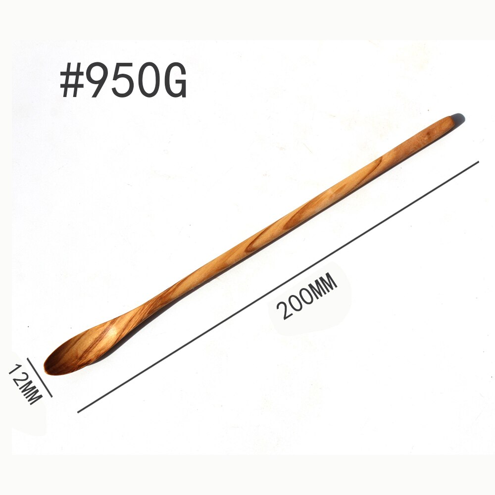 Olijf Houten Gebruiksvoorwerp kleine kitchenwares houten hand gemaakt Spatel en Lepel vork mes 8 set leuk voor kinderen #950: 950G