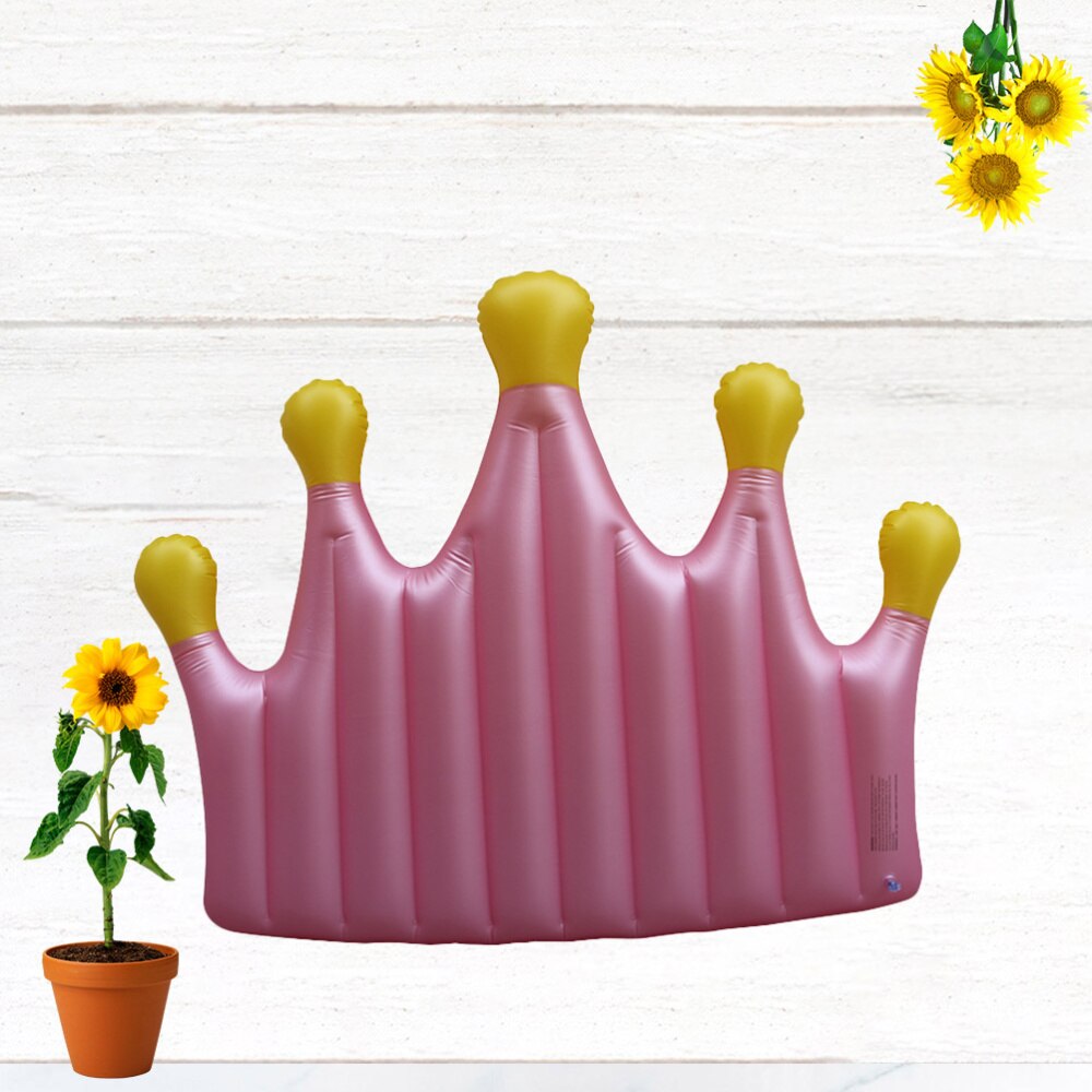 1PC Crown Shape Float Bed Inflatable Floating Bed Swimming Pool Mat Water Floating Cushion