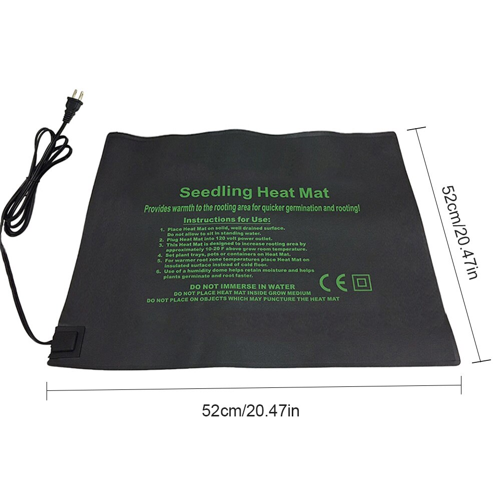 24X52cm Seedling Heating Mat Waterproof Plant Seed Germination Clone Starter Pad 110V/220V Garden Supplies