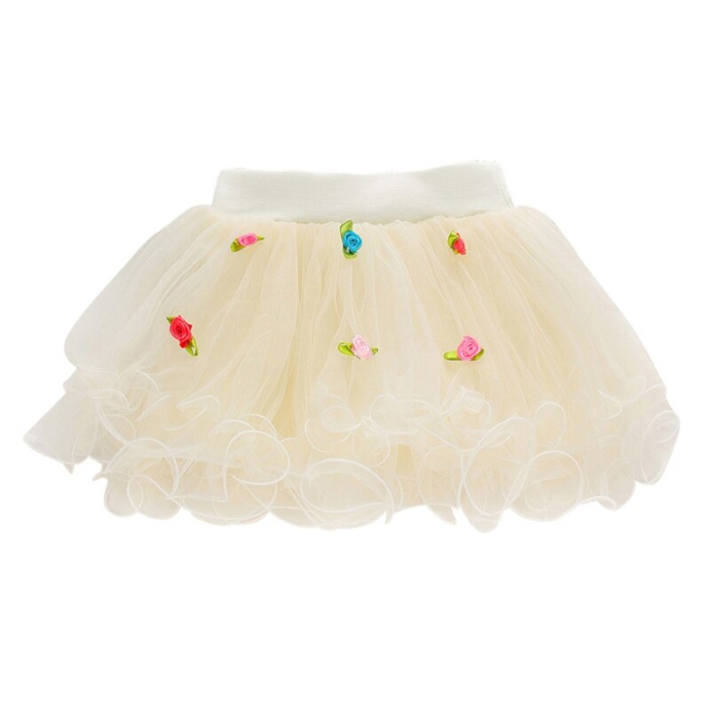 Jupe Tutu Rose pelucheuse pour petites filles | Robe de bal de fête, couleur unie, motif princesse, Tulle, Mini, 1-4ans, offre spéciale: apricot / 4T
