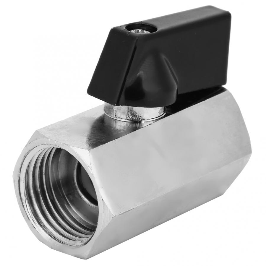 1/2 " mini rote kuleventil forkrommet hunn x hunn npt med håndtak husoppussing rørleggerventiler ventil deler