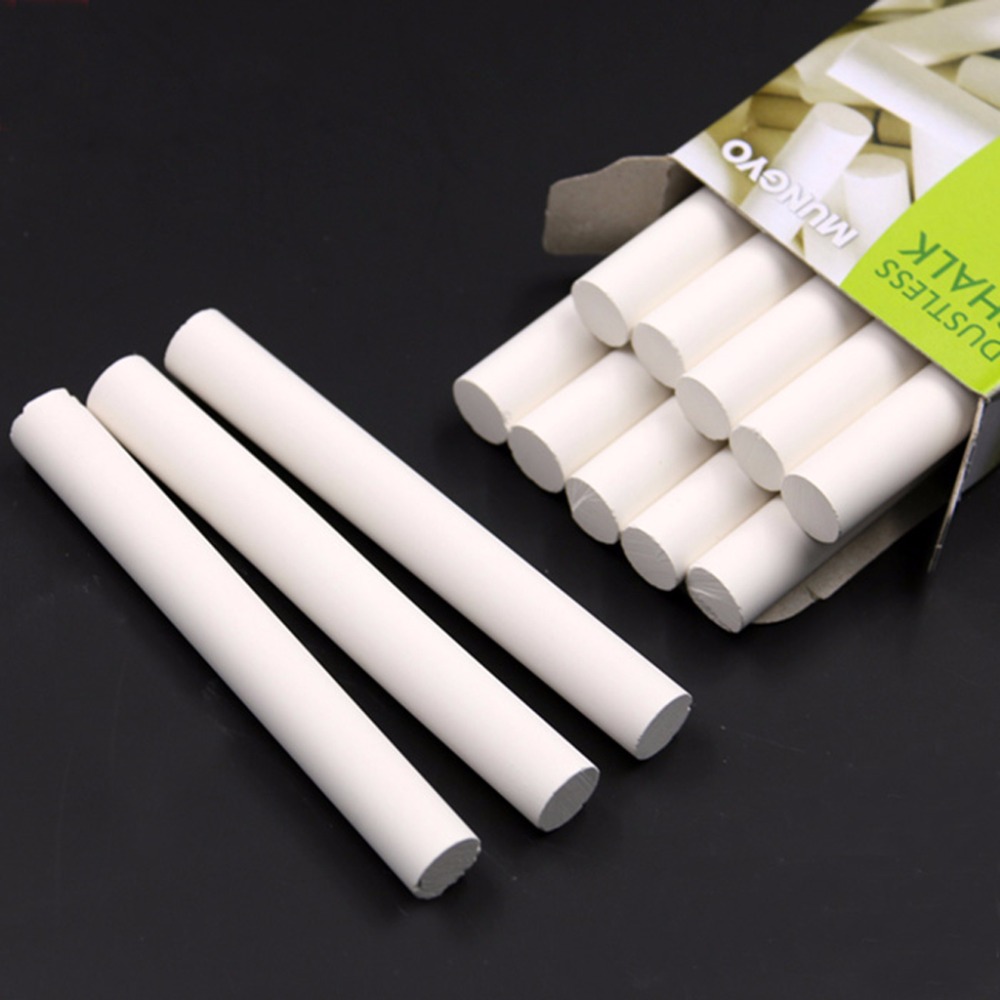 10 Stks/pak Wit Stofvrij Krijt voor Tekening & & School Briefpapier & Office Supply