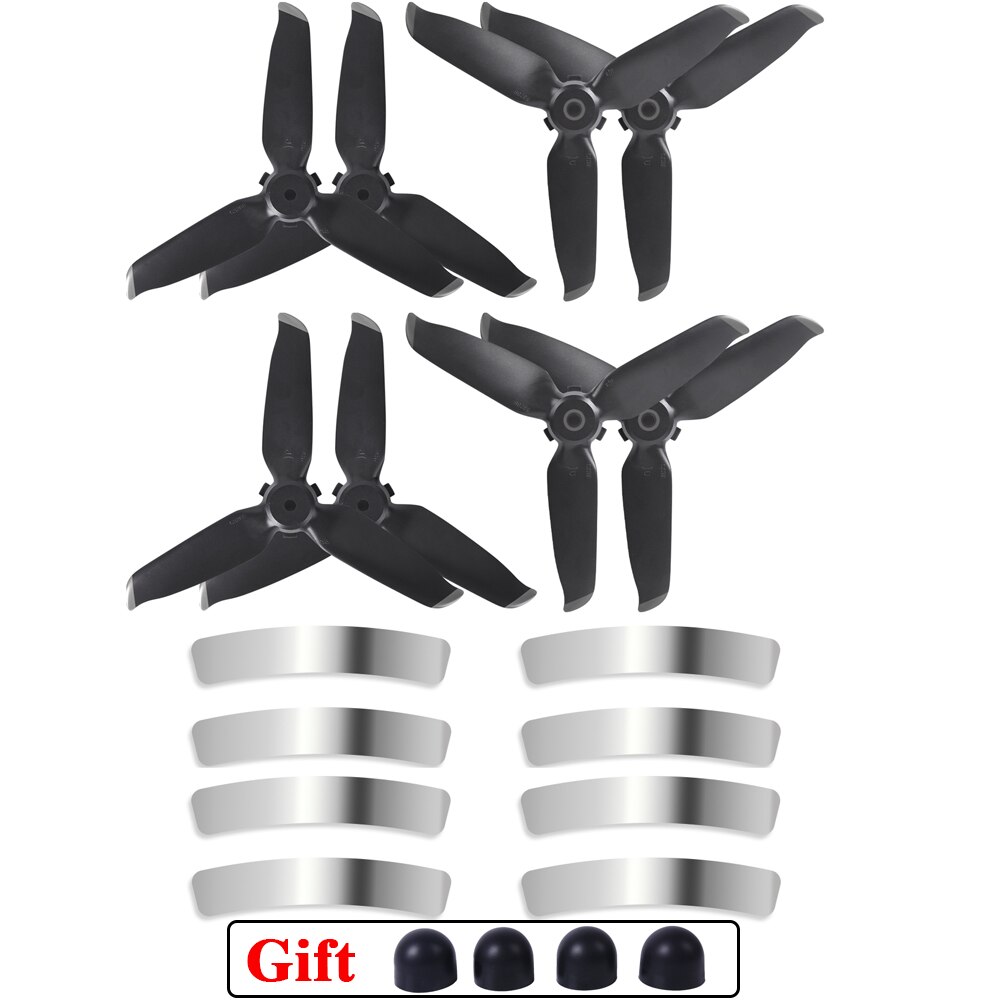 Quick Release 5328S Propellers for DJI FPV Combo Props Paddle Blade Replacement Wing Fan Spare Part for DJI FPV Drone Accessory: 4 pairs silver