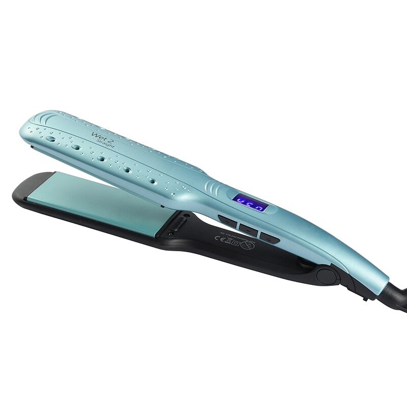 Advanced Ceramic Hair Straightener steam 2 Inch Straightening Iron salon Styling Tools Negative Ionic Flat Iron hairstyle: AU