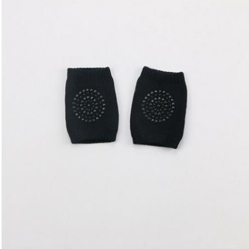 neue Baby Zubehör Baby Kleinkind Krabbeln Knie Pads Sicherheit Gehen Bein Ellenbogen Schutz Kissen Keine-Unterhose Kieselsäure Gel: Schwarz