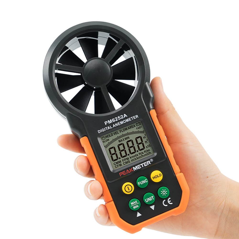 Windsurfing Battery Operated Sailing LCD Display Outdoor Air Volume Measuring Digital Anemometer Camping Portable Handheld