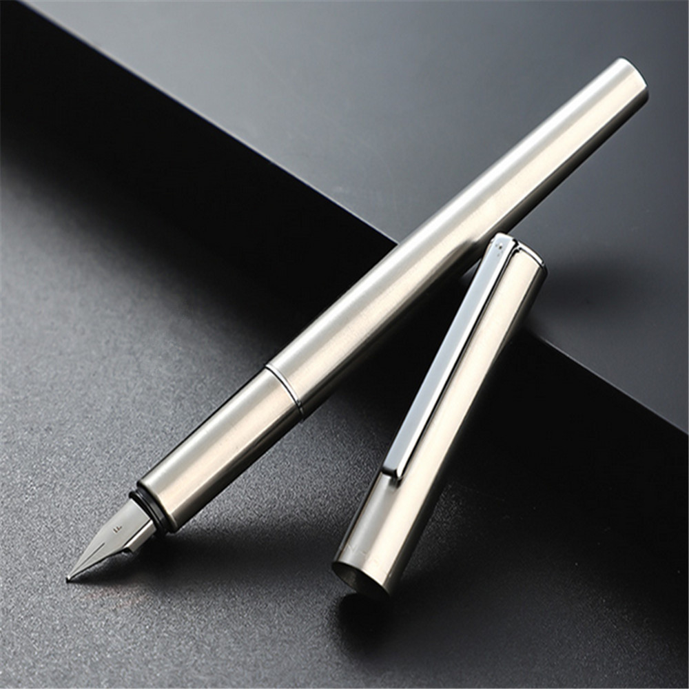 Jinhao 35 Black Silver Colors Business office EF / F Nib Fountain Pen student School Stationery Supplies ink calligraphy pen