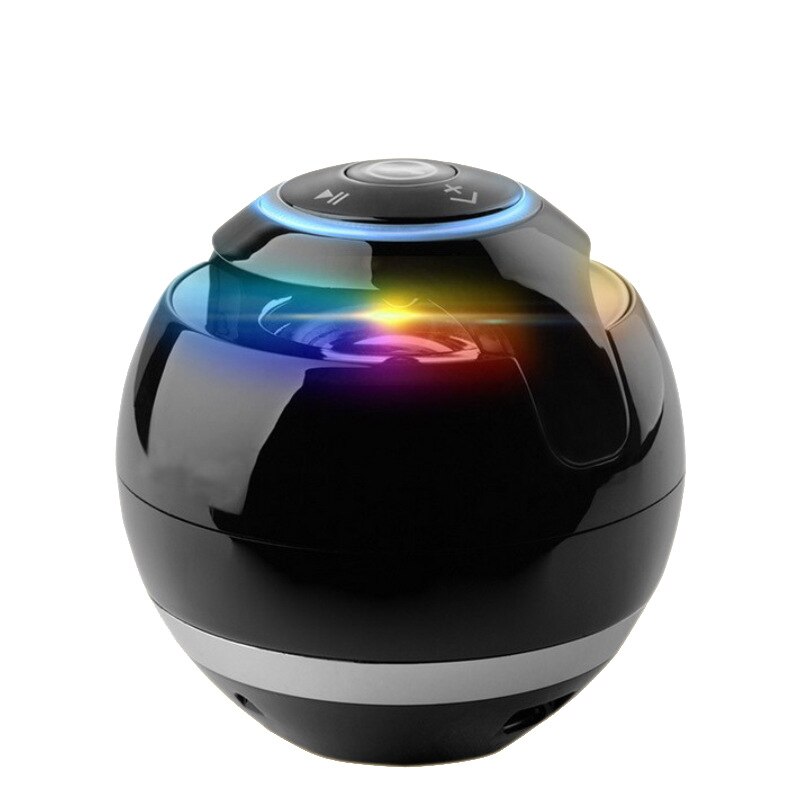 Siebenfarbige kugelkarte bluetooth-usb-lautsprecher lautsprecher subwoofer gespräch tragbarer mini-audio-musikcenter woofer für den außenbereich
