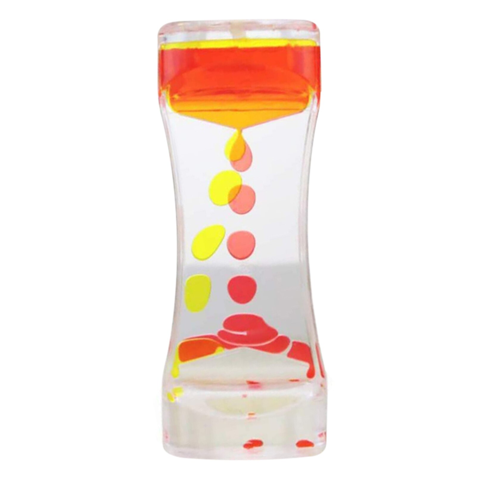 Temporizador de movimiento líquido para juguetes sensoriales calmantes temporizador de movimiento líquido para decoración de escritorio, de novedad, BV789: Red Yellow