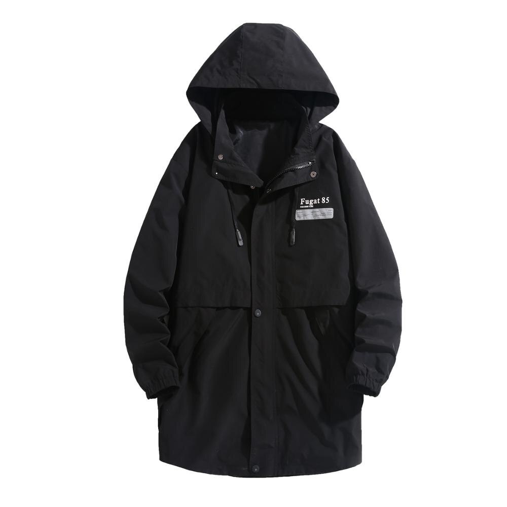 man Fat coat plus size jacket loose tooling jacket long windbreaker Letter print Removable cap men jacket extra large size 10xl