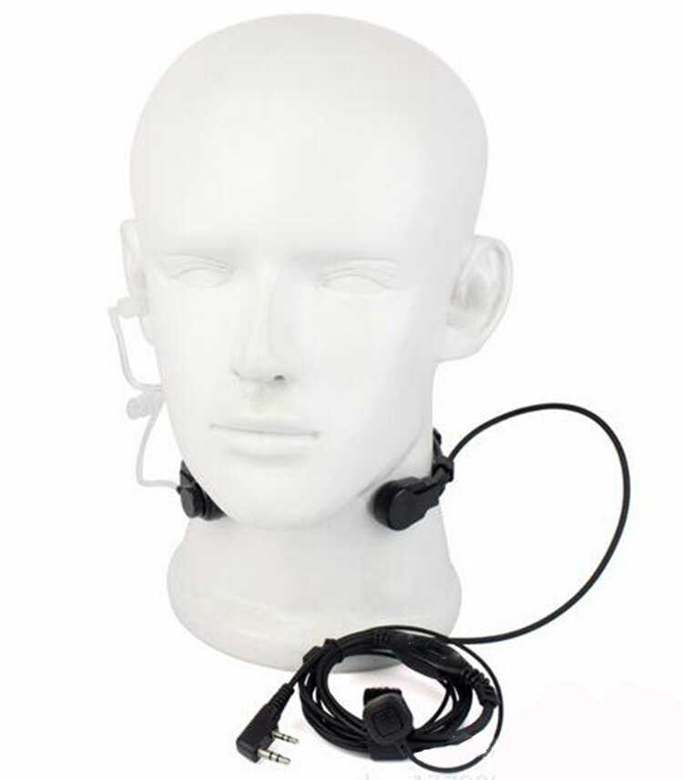 Tube acoustique extensible PTT gorge Microphone écouteur pour UV-5R Bf-888s CB Radio talkie-walkie accessoires Baofeng casque
