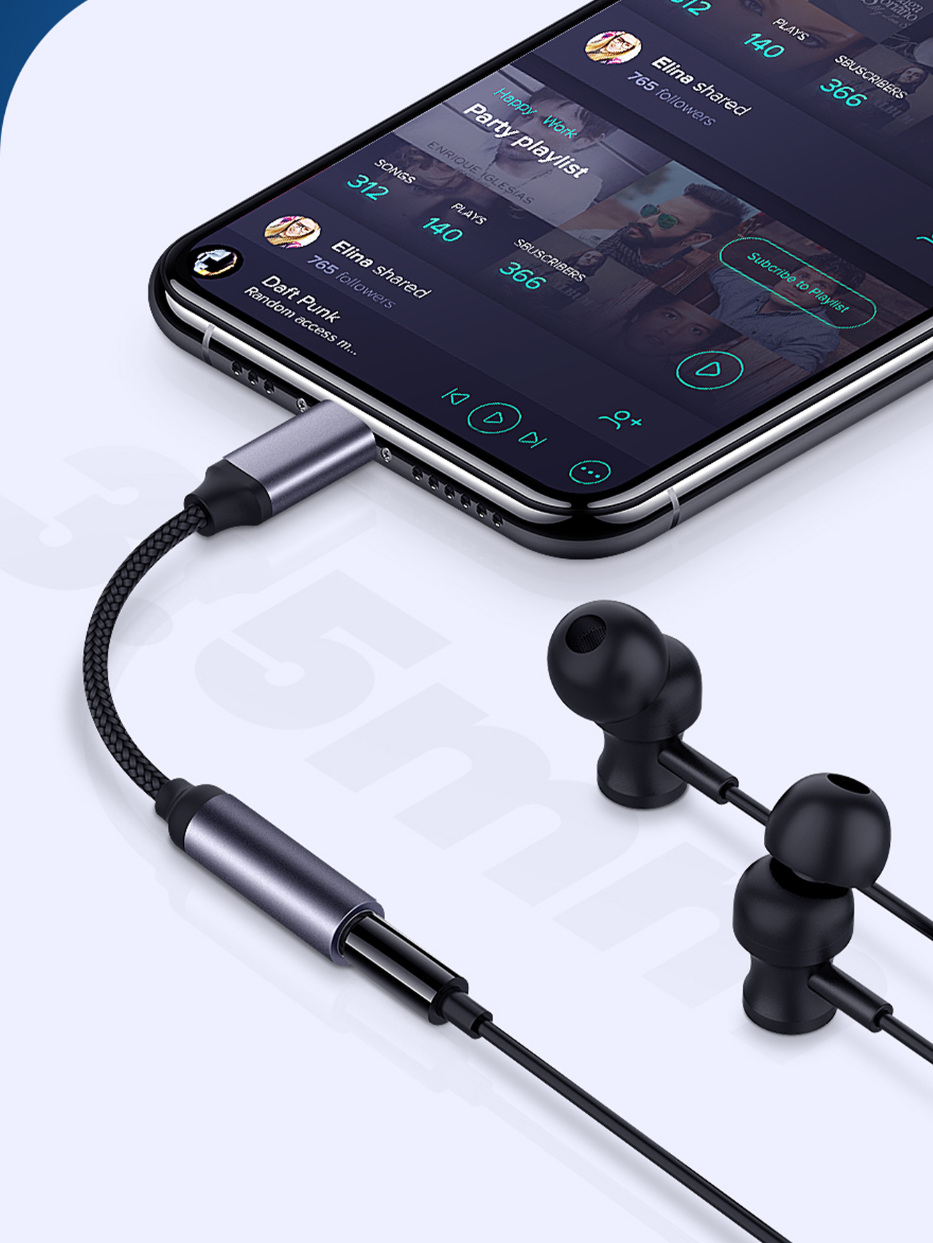 Audio Adapter Jack AUX Cable Llightning to 3.5mm For iPhone 12 13 14 11 Pro XS Max XR 7 8 Headphone Connector Audio accessories