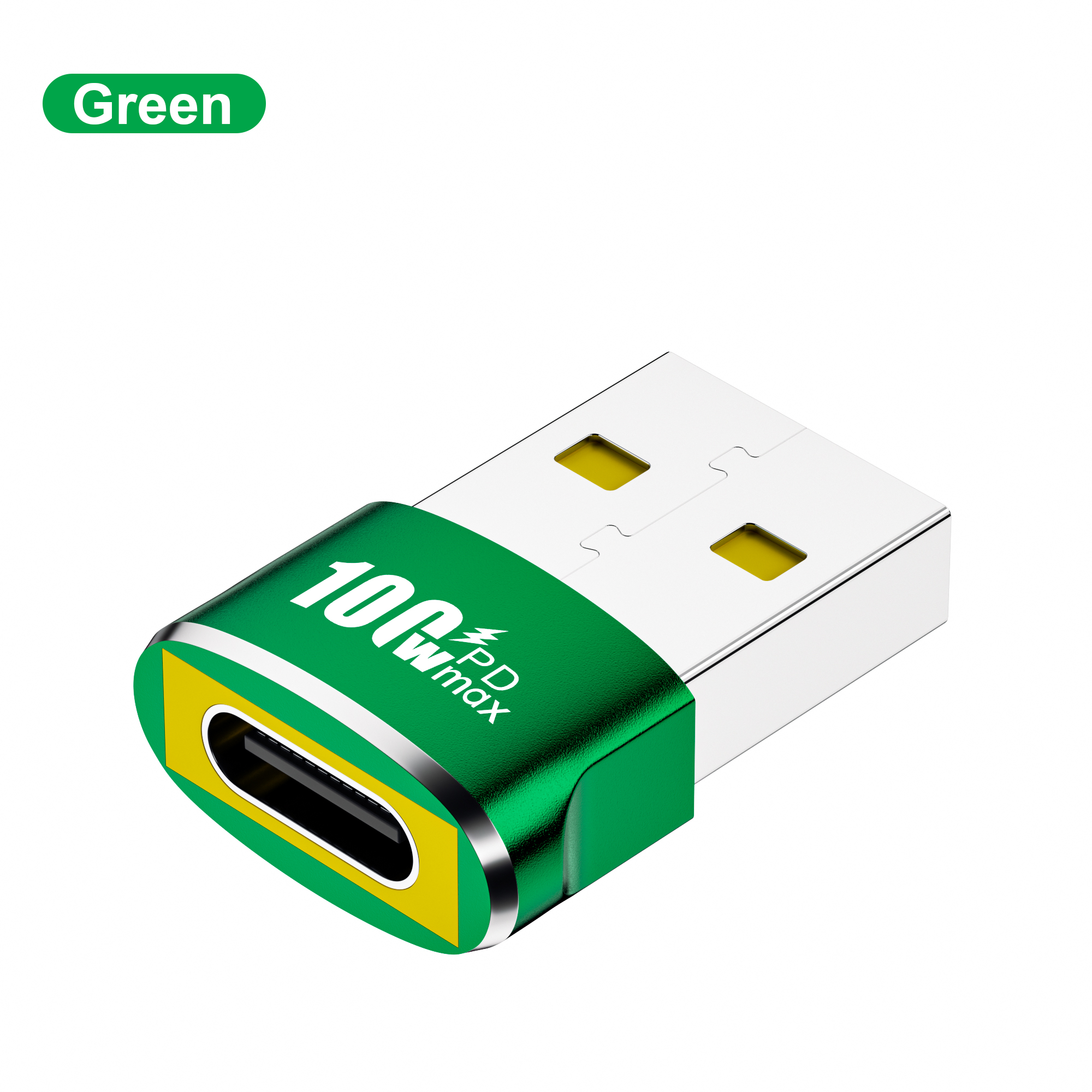 NNBILI PD 100W OTG Adapter USB to Type-C Converter USB-A Male To USB C Female Connector For Charging Data Transfer Wired Headset: pink