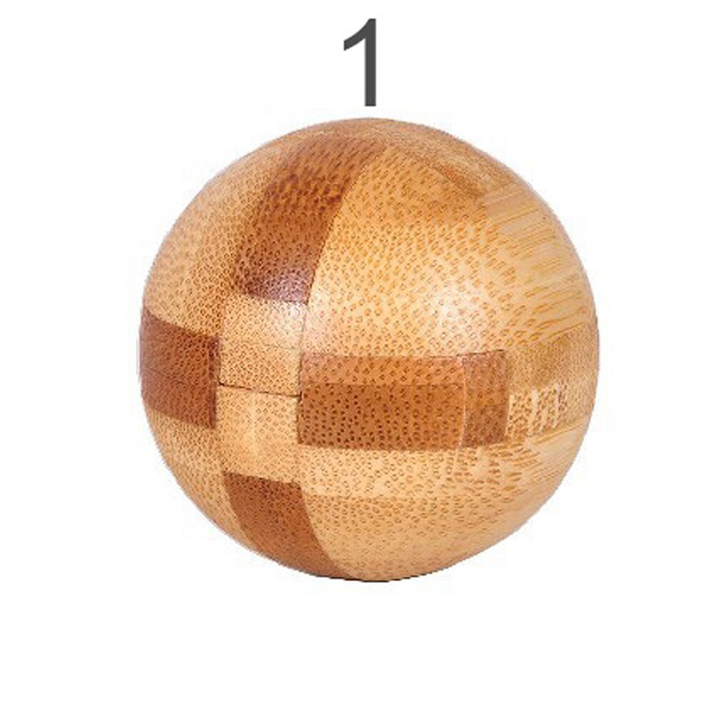 3D Wooden Interlocking Burr IQ Brain Teaser Kong Ming Lock Puzzles Game Toy Small Size For Adults Kids: 1