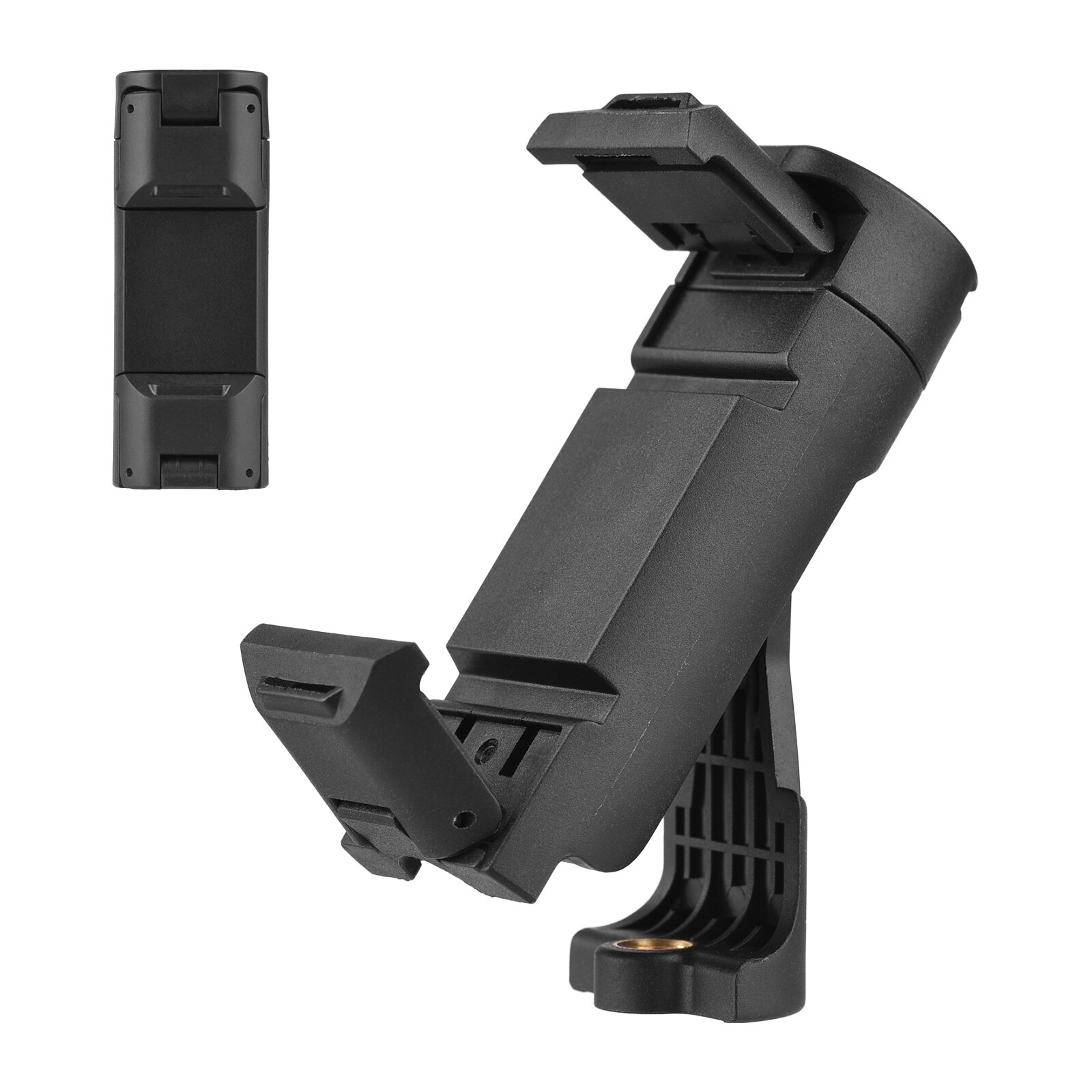 Universele Telefoon Houder Opvouwbaar Verstelbare Telefoon Clip Statief Mount Met 1/4Inch Schroef Gat Koud Shoe Mount Voor statief Microfoon